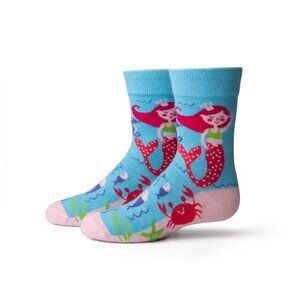 Two Left Feet- Kids Socks-- "Princess & The Sea"